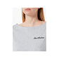Chic Embroidered Heart Logo Cotton Tee