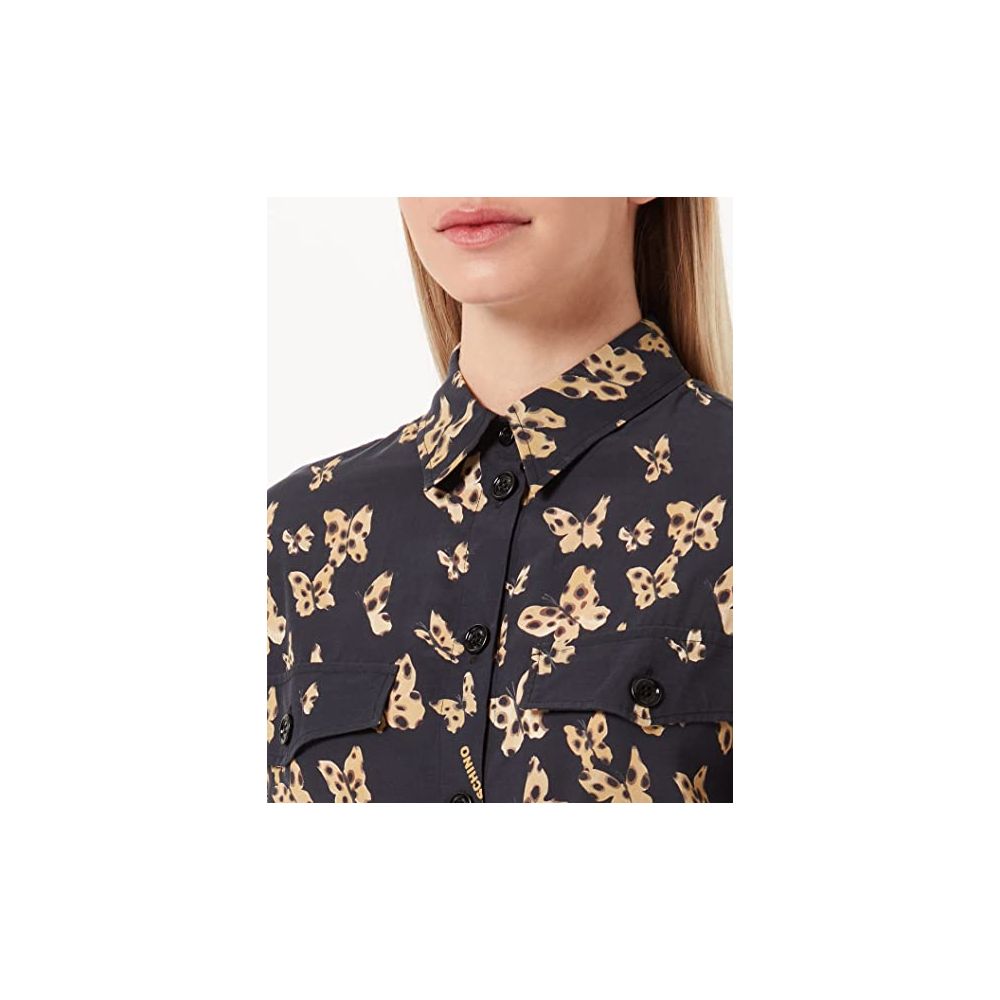 Elegant Butterfly Motif Cotton Dress