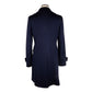 Blue Wool Women Coat