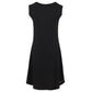 Elegant Black Logo Cotton Dress