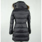 Black Polyester Women's Coat