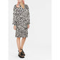 Chic Monochrome Leopard Dress