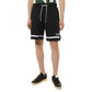 Sleek Black Bermuda Shorts with Logo Detail