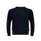 Elegant Blue Wool Sweater for Men