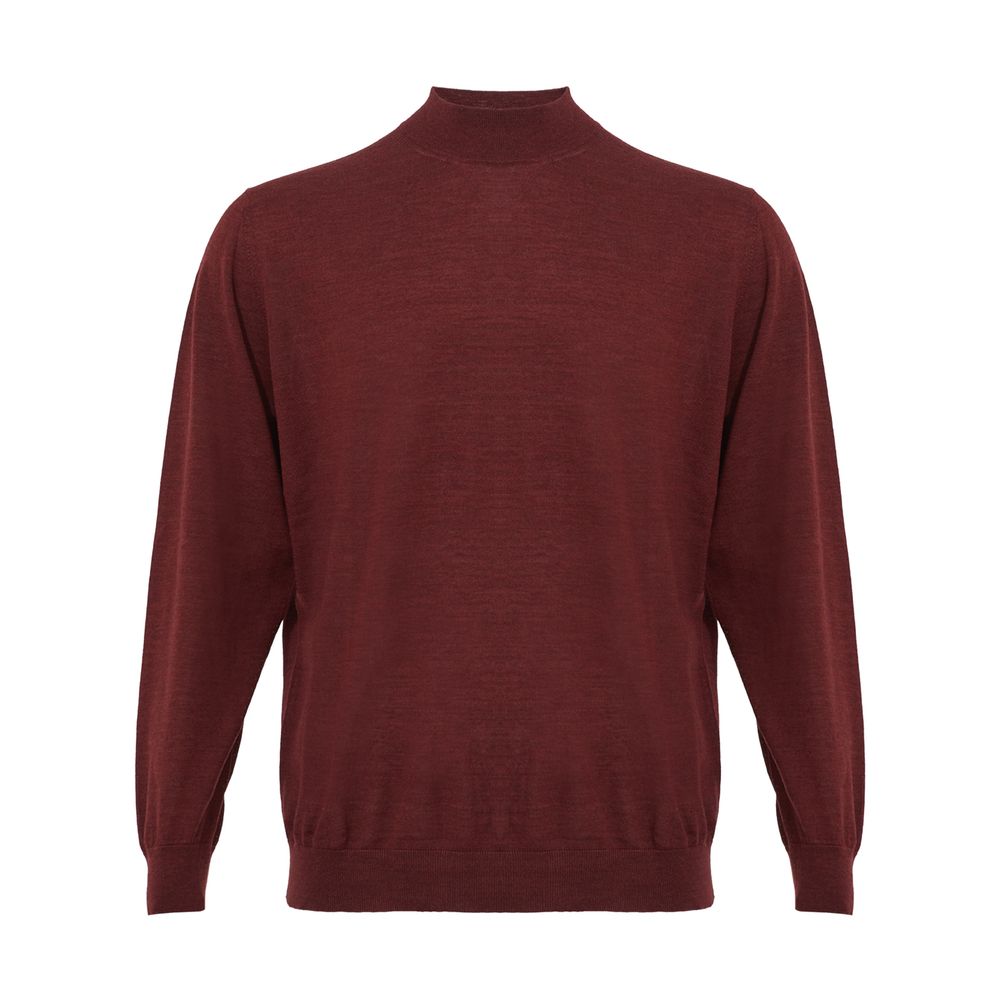 Elegant Cashmere Red Sweater for Men