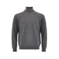 Elegant Gray Wool Sweater for Men