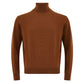 Elegant Brown Wool Sweater for Men