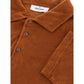 Elegant Cotton Polo in Classic Brown