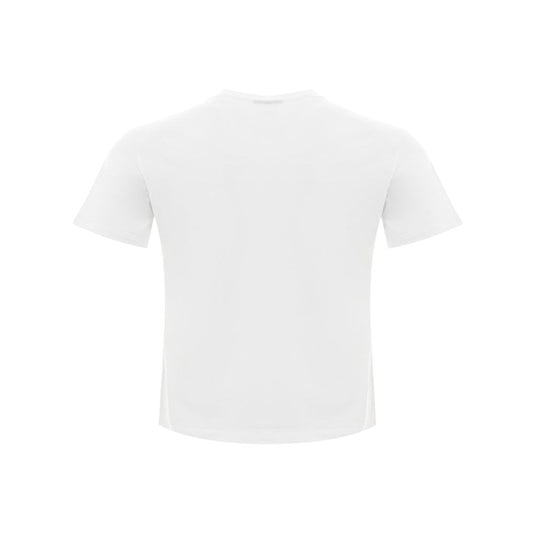 Nautical Chic White Cotton Tee