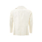 Elegant White Cotton Jacket for Men