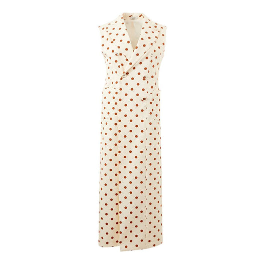 Elegant Beige Cotton Suit for the Modern Woman