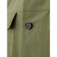 Chic Green Cotton Jacket for Elegant Men