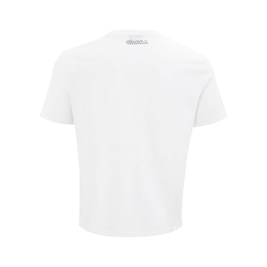 Elegant White Cotton Tee for Men