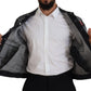 Gray Tie Dye Full Button Pockets Denim Jacket