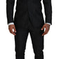 Black Cotton Single Breasted 2 Piece MIAMI Suit
