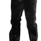 Gray Cotton Corduroy Straight Fit Men Denim Jeans