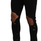 Black Cotton Tattered Skinny Casual Denim Jeans