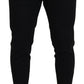 Black Wool Tapered Slim Fit Men Pants