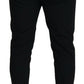 Black Wool Tapered Slim Fit Men Pants
