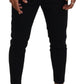 Black Wool Tapered Slim Fit Men Pants