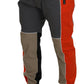 Multicolor Patchwork Cotton Jogging Pants