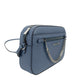 Jet Set East West Large Denim Leather Zip Chain Crossbody Bag