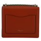 Dark Orange Calf Leather Shoulder Bag