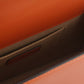 Dark Orange Calf Leather Shoulder Bag