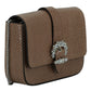 Powder Pink Leather Crossbody Bag