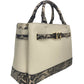 Reed Large Snake Skin Belted Satchel Crossbody Bag