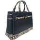 Reed Large Snake Skin Belted Satchel Crossbody Bag
