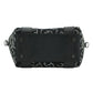 Black Leather and Canvas Small Tote Bag
