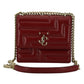 Dark Red Leather Shoulder Bag