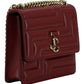 Dark Red Leather Shoulder Bag