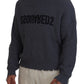 Gray Men Tattered Knitted Pullover Sweater