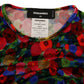 Multicolor Floral Bodycon Ruched Maxi Dress