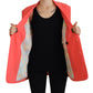 Pink Double Breasted Coat Blazer Jacket