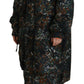 Green Hooded Goth Camouflage Print Parka Coat Jacket