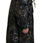 Green Hooded Goth Camouflage Print Parka Coat Jacket