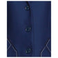 Elegant Embroidered Heart Wool Coat