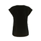 Black Cotton Women T-Shirt