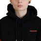 Black Red Dye Cotton Hoodie Sweatshirt Sweater
