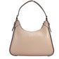 Wilma Large Smooth Leather Chain Shoulder Bag Purse Powder Blush