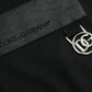 Black Logo Patch Cotton Crew Neck T-shirt