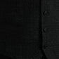 Black Brown Silk Waistcoat Dress Formal Vest