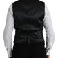 Black Wool Waistcoat Dress Formal Vest