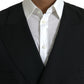 Black Wool Waistcoat Dress Formal Vest