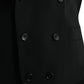 Black Wool Waistcoat Dress Formal Vest