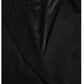 Black Wool Waistcoat Dress Formal Vest
