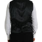Black Wool Waistcoat Dress Formal Vest
